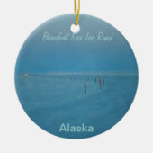 Eis-Straßen-Weihnachten Ornamaent Keramikornament (Vorne)