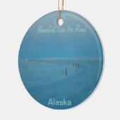 Eis-Straßen-Weihnachten Ornamaent Keramikornament (Links)