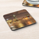 Eis teilweise geschmolzen auf Charles River in Untersetzer (Linke Seite)