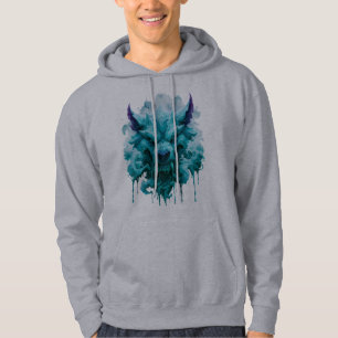 Eis tropfender Wolf Hoodie