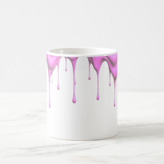 Eis tropft an einem Mug. Kaffeetasse (Mittel)