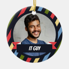 Eis um dich zu treffen! Temp - Weihnachten im Büro Keramik Ornament