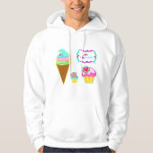 Eis und Cupcakes Hoodie (Vorderseite)