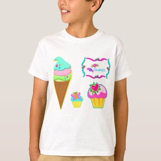 Eis und Cupcakes T-Shirt (Vorderseite)