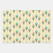 Eis- und Daisy-Wrapping-Papier Geschenkpapier Set (Vorderseite)