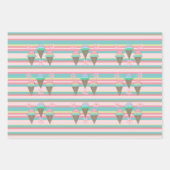 Eis- und Daisy-Wrapping-Papier Geschenkpapier Set (Vorderseite 3)