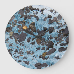 Eis und Felsen, Glazial- Eis-Wanduhr Große Wanduhr