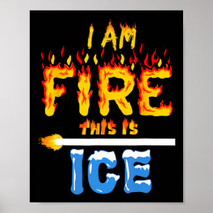 Eis- und Feuerkostüme Halloween Familie Match Wom Poster