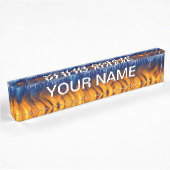 Eis und Flamme Namensplakette