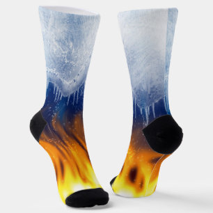 Eis und Flamme Socken