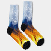 Eis und Flamme Socken (Rechts)