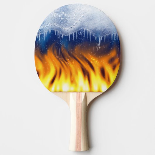Eis und Flamme Tischtennis Schläger (Vorderseite)