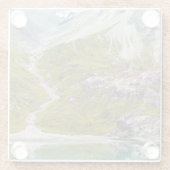 Eis und Grün Glasuntersetzer (Rückseite)