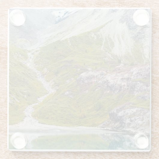 Eis und Grün Glasuntersetzer (Rückseite)