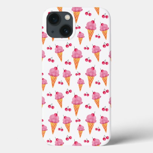 Eis und Kirschen Case-Mate iPhone Hülle (Rückseite)