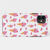 Eis und Kirschen Case-Mate iPhone Hülle (Rückseite (Horizontal))
