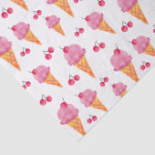 Eis und Kirschen Seidenpapier (Detail)