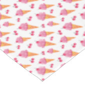 Eis und Kirschen Tischdecke (Schrägansicht)