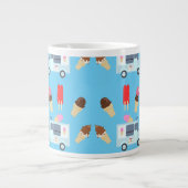 Eis- und LKW-Muster Jumbo-Tasse (Vorderseite)