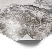 Eis- und Nebenstraßen im Meer von Okhotsk Fotodruck (Ecke)