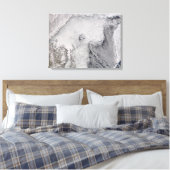 Eis- und Nebenstraßen im Meer von Okhotsk Leinwanddruck (Insitu (Schlafzimmer))