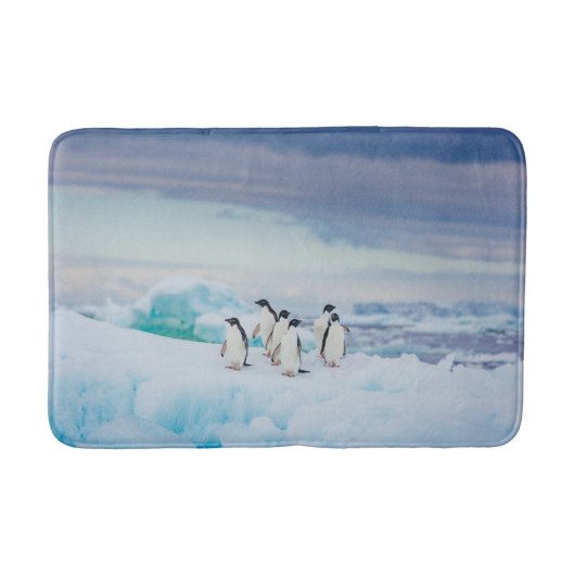 Eis und Schnee | Adelie Penguins Antarktis Badematte (Vorderseite)