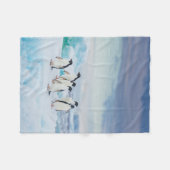 Eis und Schnee | Adelie Penguins Antarktis Fleecedecke (Vorderseite (Horizontal))