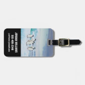 Eis und Schnee | Adelie Penguins Antarktis Gepäckanhänger (Vorderseite horizontal)