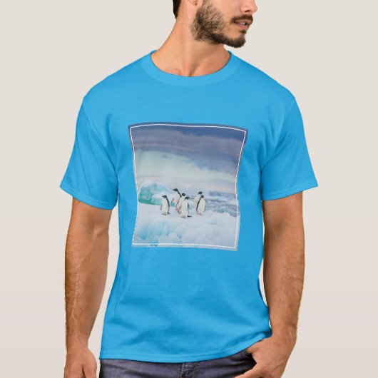 Eis und Schnee | Adelie Penguins Antarktis T-Shirt (Vorderseite)