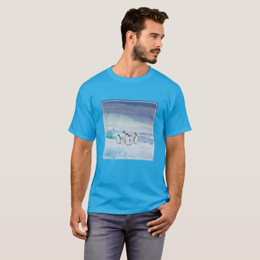 Eis und Schnee | Adelie Penguins Antarktis T-Shirt (Vorne ganz)