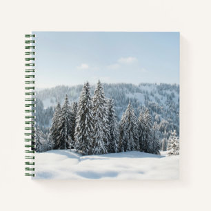 Eis und Schnee Allgäu Bayern Deutschland Notizblock