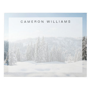 Eis und Schnee   Allgäu Bayern Deutschland Notizblock