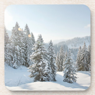 Eis und Schnee   Allgäu Bayern Süddeutschland Getränkeuntersetzer
