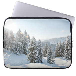 Eis und Schnee Allgäu Bayern Süddeutschland Laptopschutzhülle