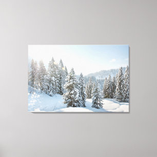 Eis und Schnee   Allgäu Bayern Süddeutschland Leinwanddruck