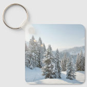 Eis und Schnee | Allgäu Bayern Süddeutschland Schlüsselanhänger (Vorderseite)