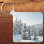 Eis und Schnee | Allgäu Bayern Süddeutschland Schlüsselanhänger (Vorderseite)