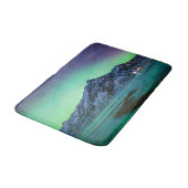 Eis und Schnee | Aurora Borealis Milky Way Island Badematte (Schrägansicht)