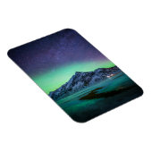Eis und Schnee | Aurora Borealis Milky Way Island Magnet (Rechte Seite)