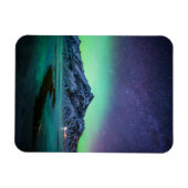 Eis und Schnee | Aurora Borealis Milky Way Island Magnet (Horizontal)