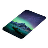 Eis und Schnee | Aurora Borealis Milky Way Island Magnet (Linke Seite)