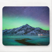 Eis und Schnee | Aurora Borealis Milky Way Island Mousepad (Vorne)