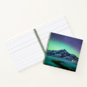 Eis und Schnee | Aurora Borealis Milky Way Island Notizblock (Innenseite)