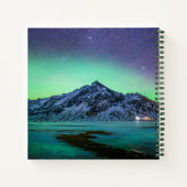 Eis und Schnee | Aurora Borealis Milky Way Island Notizblock (Rückseite)
