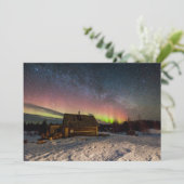 Eis und Schnee | Aurora Polaris Murmansk, Island Dankeskarte (Stehend Vorderseite)