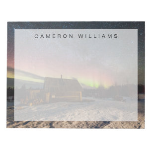 Eis und Schnee Aurora Polaris Murmansk, Island Notizblock