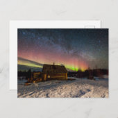 Eis und Schnee | Aurora Polaris Murmansk, Island Postkarte (Vorne/Hinten)