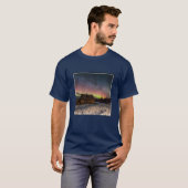Eis und Schnee | Aurora Polaris Murmansk, Island T-Shirt (Vorne ganz)