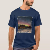 Eis und Schnee | Aurora Polaris Murmansk, Island T-Shirt (Vorderseite)