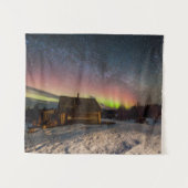 Eis und Schnee | Aurora Polaris Murmansk, Island Wandteppich (Vorderseite (Horizontal))